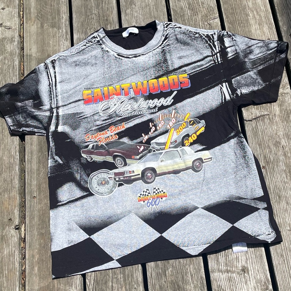 Saintwoods racing tee shirt made in Canada